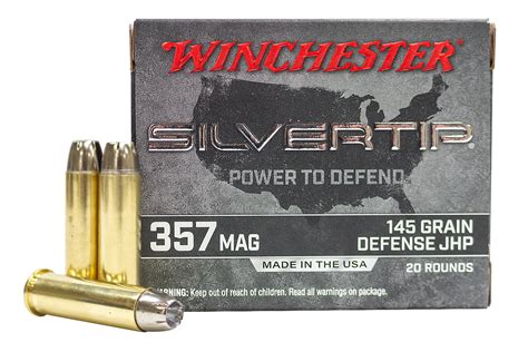 Shop Winchester 357 Magnum 145 gr Silvertip JHP 20/Box for Sale | Online Ammunition Store ...