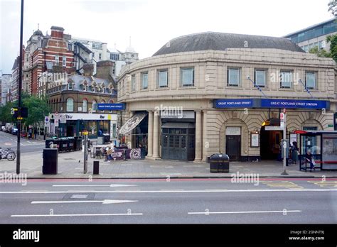 Great Portland Street Underground Station, Marylebone Road, London, United Kingdom Stock Photo ...