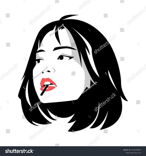 Black White Pop Art Portrait Face Stock Vector (Royalty Free) 2239794827 | Shutterstock