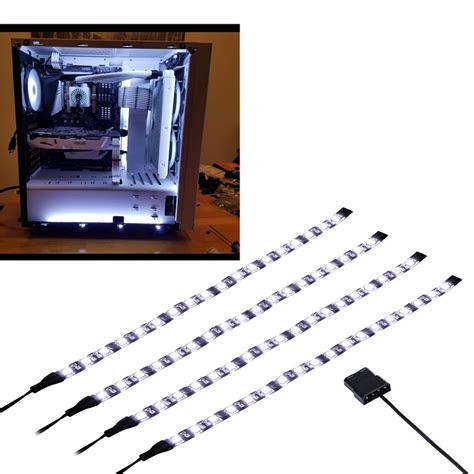 Buy DS White Computer Light LED Strip with Magnetic Design for PC Case ...