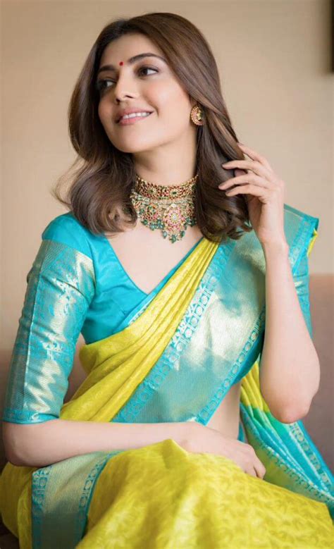 Kajal Agarwal Traditional Photos In Saree - Actress Album