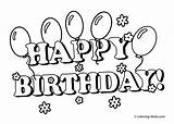 Happy Birthday To Coloring sketch template