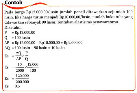 Pengertian Elastisitas Permintaan dan Penawaran