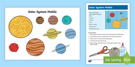 Solar System Craft Printable