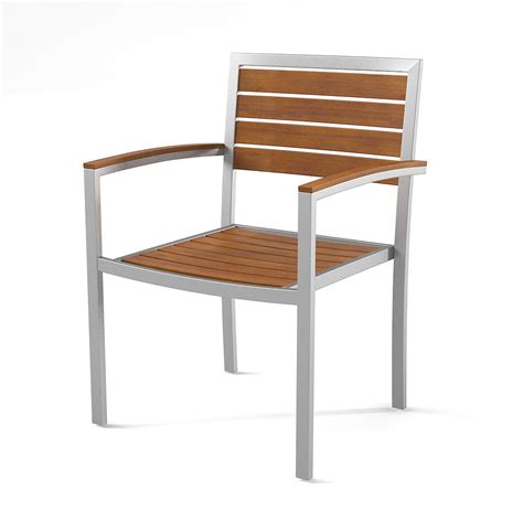 Outdoor Cafe teak Table & Chair. 3D Model $26 - .fbx .obj .max - Free3D