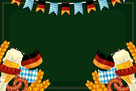 Free Vector | Flat background for oktoberfest