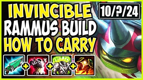 INVINCIBLE TOP LANE RAMMUS BUILD! HOW TO CARRY 1v9 WITH RAMMUS TOP! Rammus vs Kled Season 9 ...