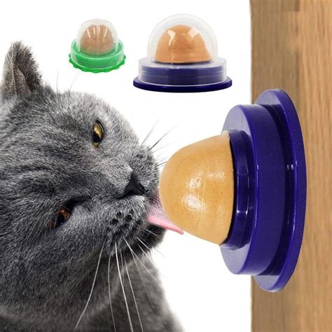 Natural Catnip Cat Toys Kitten Treat Ball Cats Playing Cleaning Teeth ...