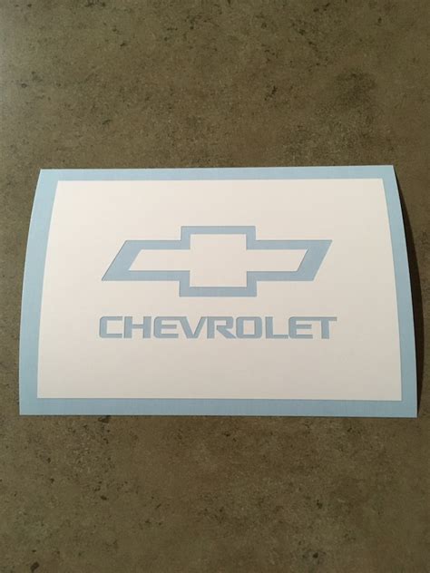 Chevrolet with Symbol Logo Stencil