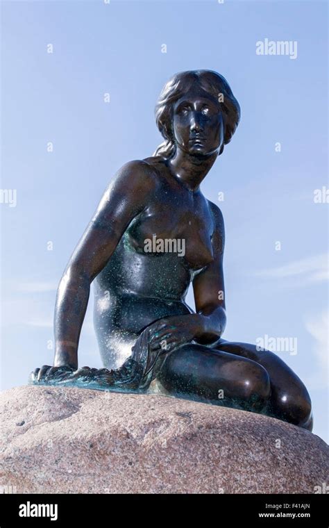 The Little Mermaid sculpture, Copenhagen, Denmark, Europe Stock Photo ...