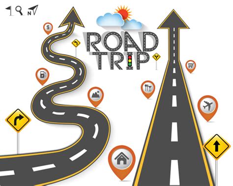 Road trip background vector material 03 free download