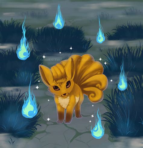 Shiny Vulpix by TaruKunJenour-FanArt on DeviantArt