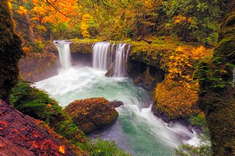 Wodospad Spirit Falls w rezerwacie przyrody Columbia River Gorge