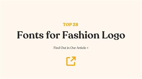 28 Best Fonts for Fashion Logo Dressing Up Brand Identity