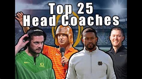 Unveiling the Top 25 College Football Head Coaches - YouTube