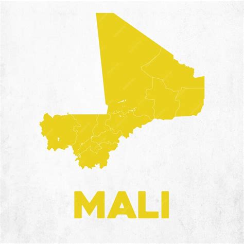 Premium Vector | Detailed Mali Map