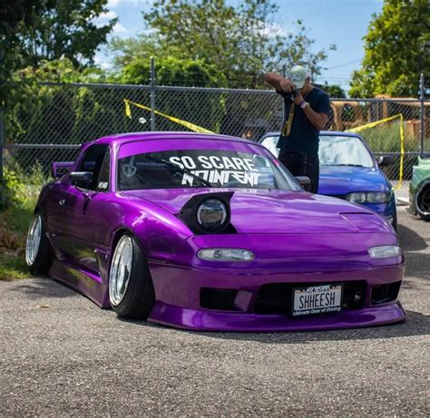 Purple mazda miata at slammedenuff chicago – Artofit