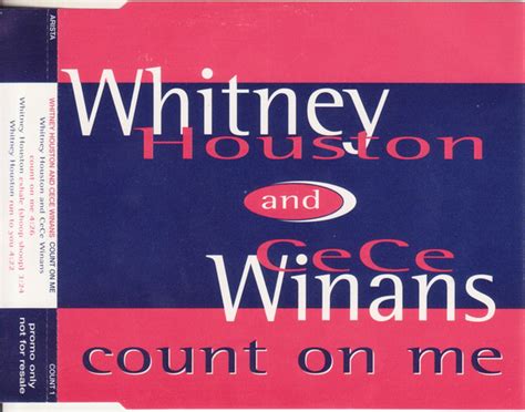 Whitney Houston And CeCe Winans - Count On Me (1995, CD) | Discogs