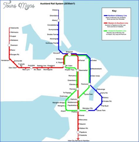 New Zealand Railway Map - ToursMaps.com