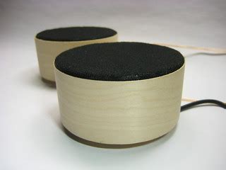 Completed pair of the fab speakers | David Mellis | Flickr