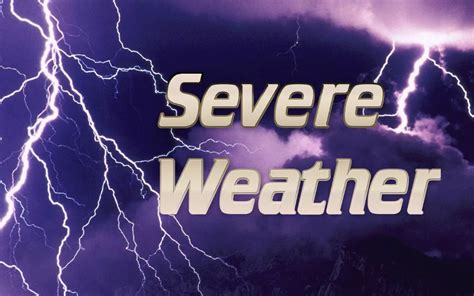 National Weather Service Indicates Chance of Severe Weather on Saturday ...