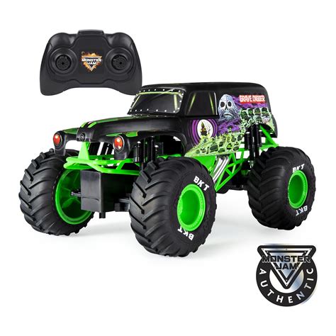 Monster Jam, Official Grave Digger Remote Control Truck 1:15 Scale, 2 ...