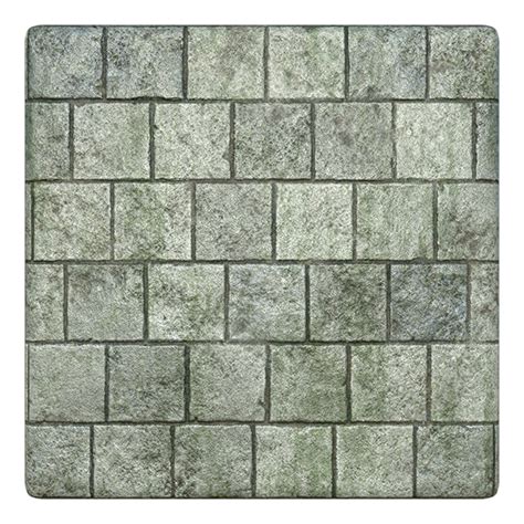 Mossy Gray Brick Texture | Free PBR | TextureCan