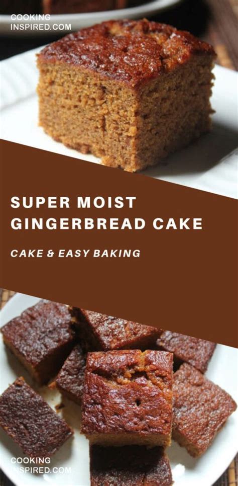 Super Moist Gingerbread Cake - Cooks | Gingerbread cake, Dessert ...