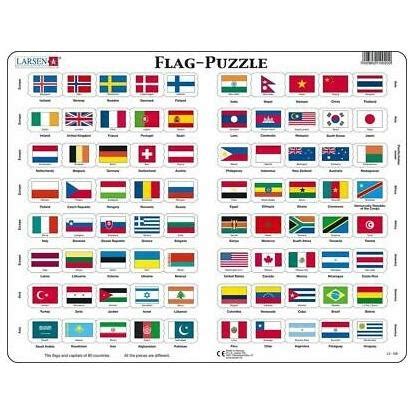 Flags Of The World Puzzle Flat – Toy Town