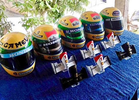 FIVE Premier Ayrton Senna Helmets 2 Nose Sections - Etsy