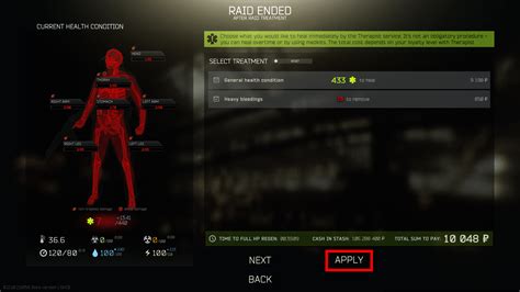 How to Heal After Raid in Escape From Tarkov