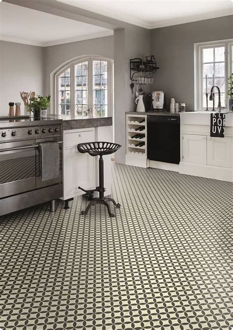 Buckingham | Victorian Ceramic Tile Effect | Cushioned Flooring | Sheet Vinyl Lino ...