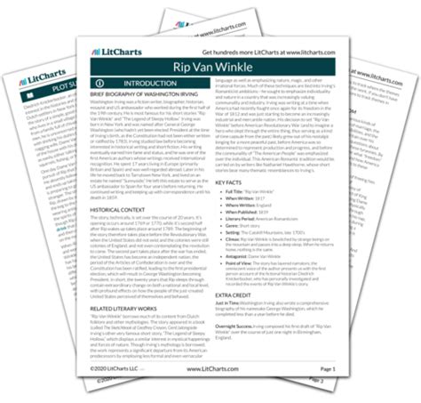 “Rip Van Winkle” Summary & Analysis | LitCharts