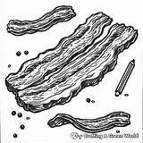Bacon Coloring Pages  Free & Printable sketch template