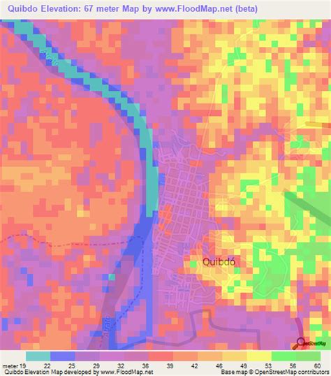 Elevation of Quibdo,Colombia Elevation Map, Topography, Contour