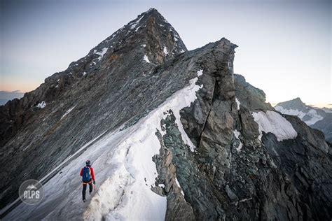 Climbing the Dent Blanche regular route, the south ridge.