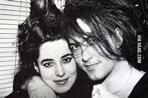 Robert Smith (The Cure) and his wife. They met when they were 14 ...