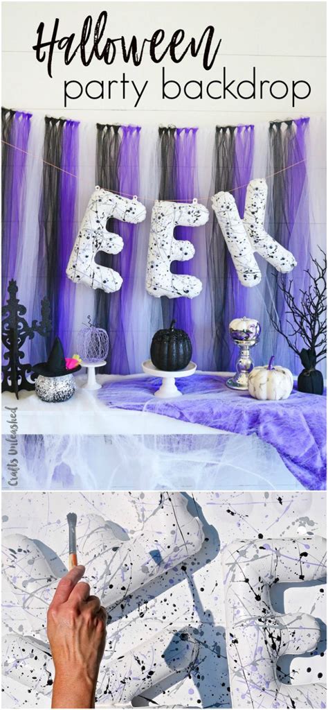 DIY Halloween Party Decorations: Backdrop Idea - Consumer Crafts ...