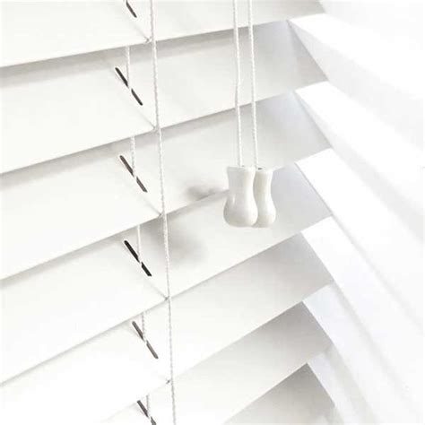 Large Slat Wooden Venetian Blinds UK | White | Blinds Factory Direct