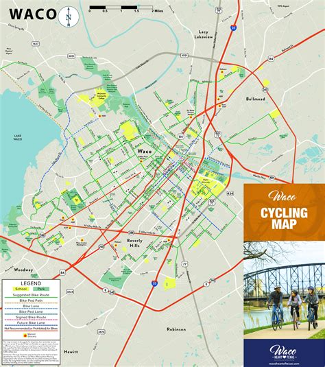 Waco Cycling Map - Ontheworldmap.com