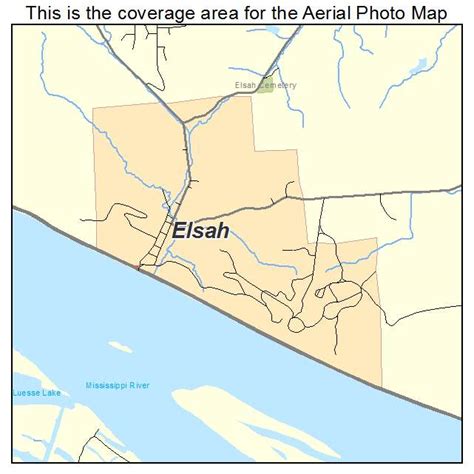 Aerial Photography Map of Elsah, IL Illinois