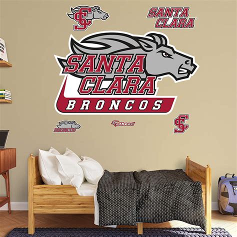 Santa Clara Broncos Logo Wall Decal | Shop Fathead® for Santa Clara ...