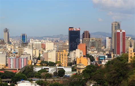 Skyline of Downtown Caracas - Venezuela Editorial Stock Photo - Image of socialism, panorama ...