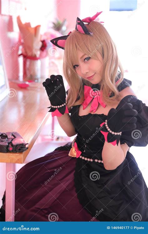 Japan Anime Cosplay Portrait Of A Girl With Chinese Dress Costume In ...