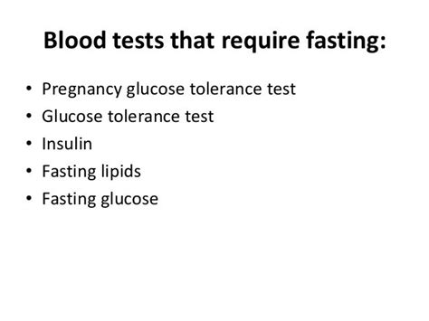 Fasting For Blood Test