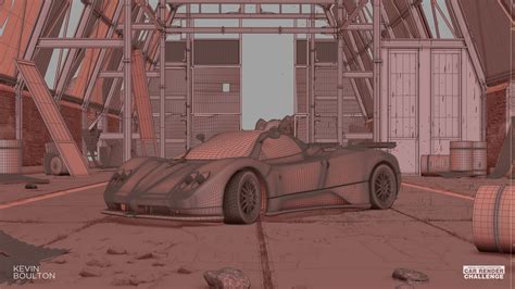 Pagani Zonda S – Return to where it started - 3d artist Kevin Boulton - Hum3D