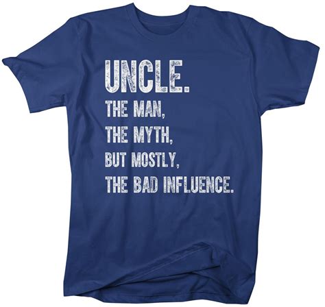 Men's Funny Uncle T-shirt Man Myth Shirts Get Bad - Etsy | Uncle tshirt ...