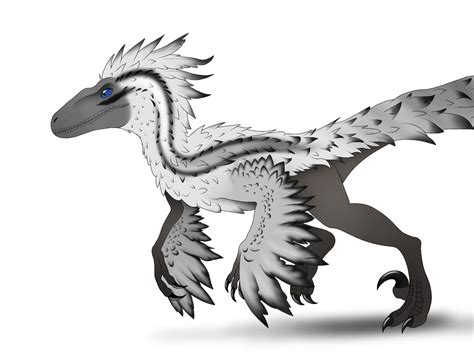 Feathered Utahraptor by Wingsuiter007 on DeviantArt