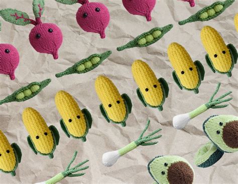 5 Free Knitted Fruit & Vegetable Patterns | Crafty Llama UK