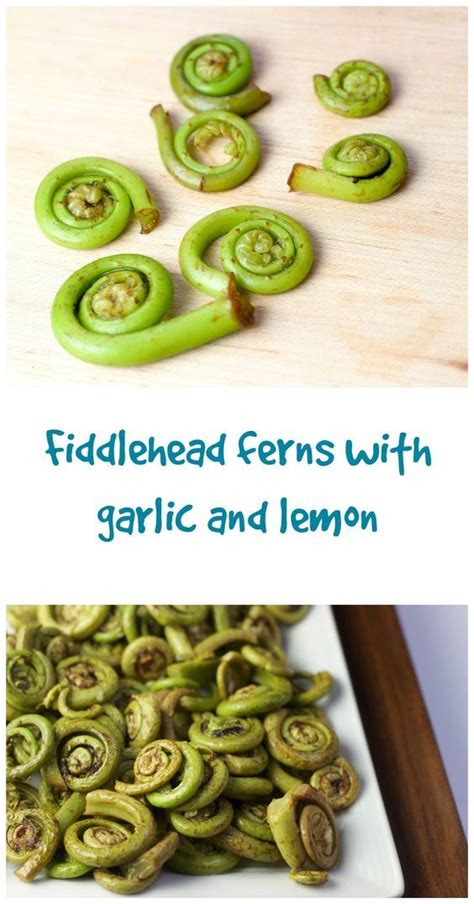 Fiddlehead Ferns with Garlic and Lemon - Cooking Onions | Recipe | Seasonal recipes spring ...